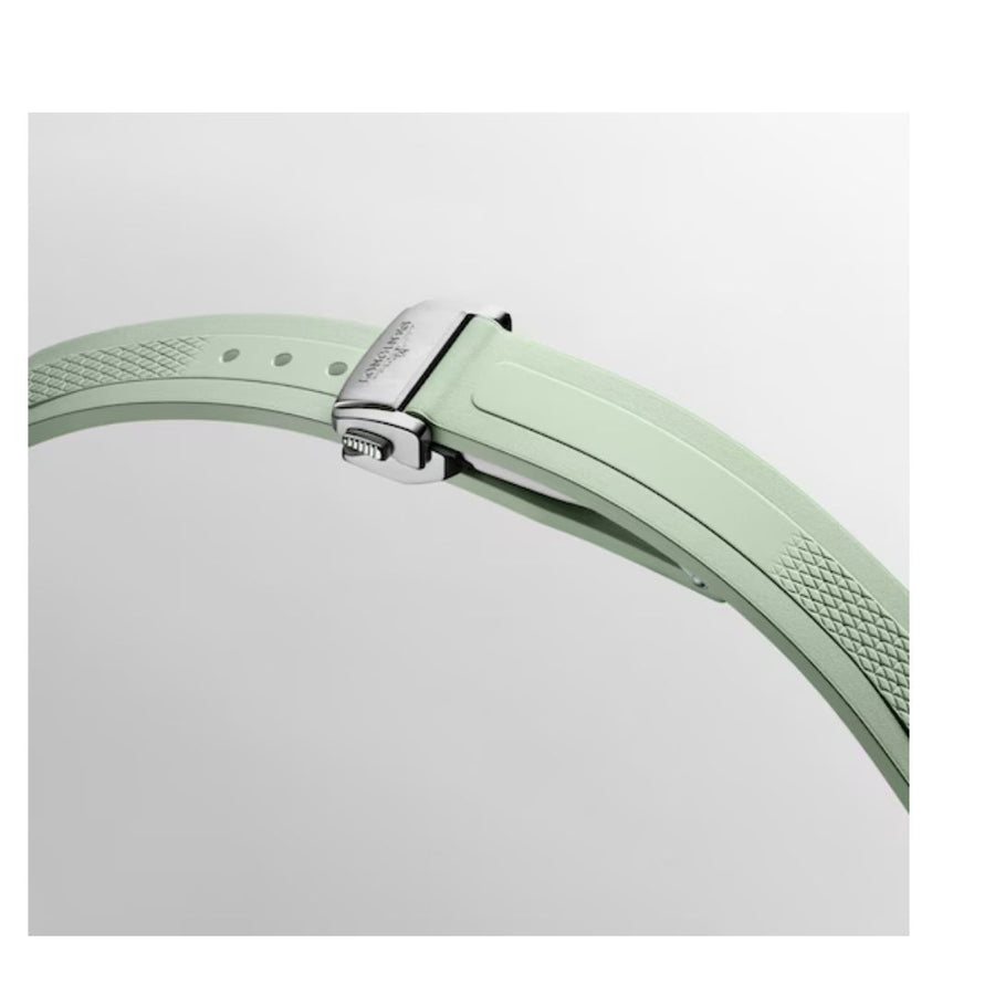 Longines Orologio Conquest Automatico 34 Mm Quadrante Verde Cint. Silicone