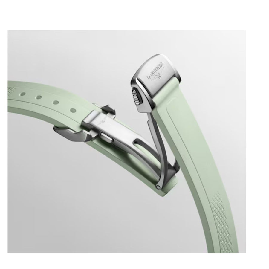Longines Orologio Conquest Automatico 34 Mm Quadrante Verde Cint. Silicone