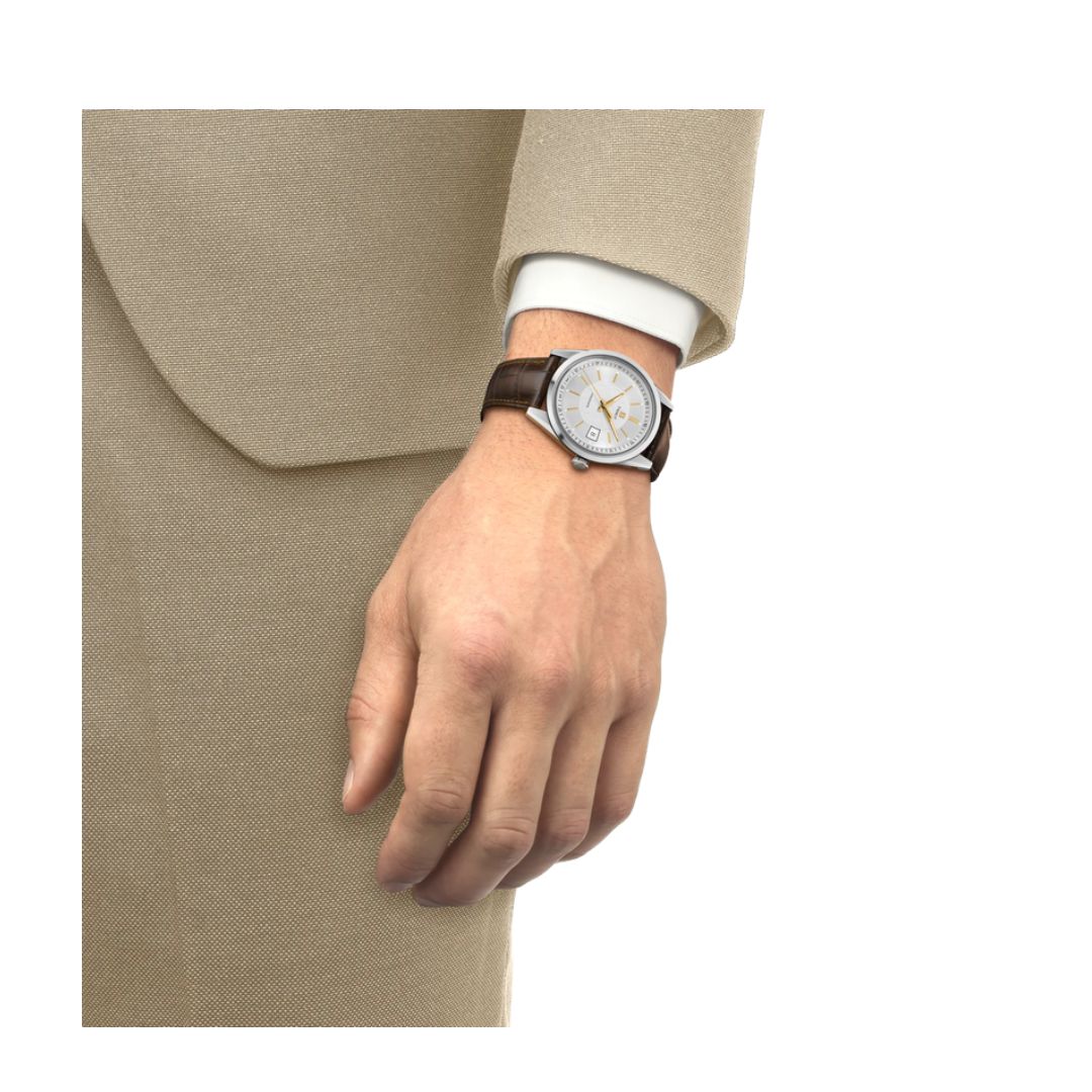 Tissot Visodate39 Mm Cinturino In Pelle