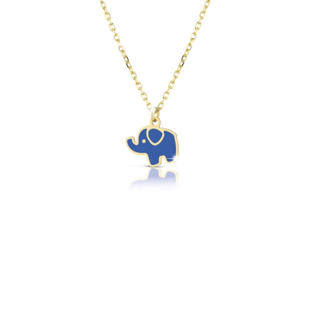 Le Bebe Collana Con Elefante In Oro Giallo