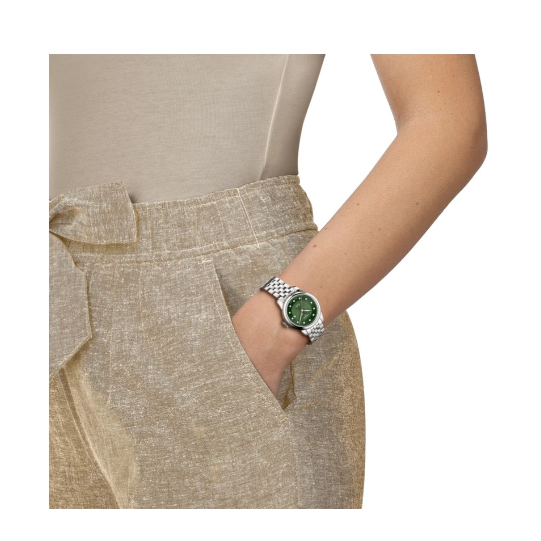 Tissot Le Locle Automatic Lady Quadrante Verde con Diamanti