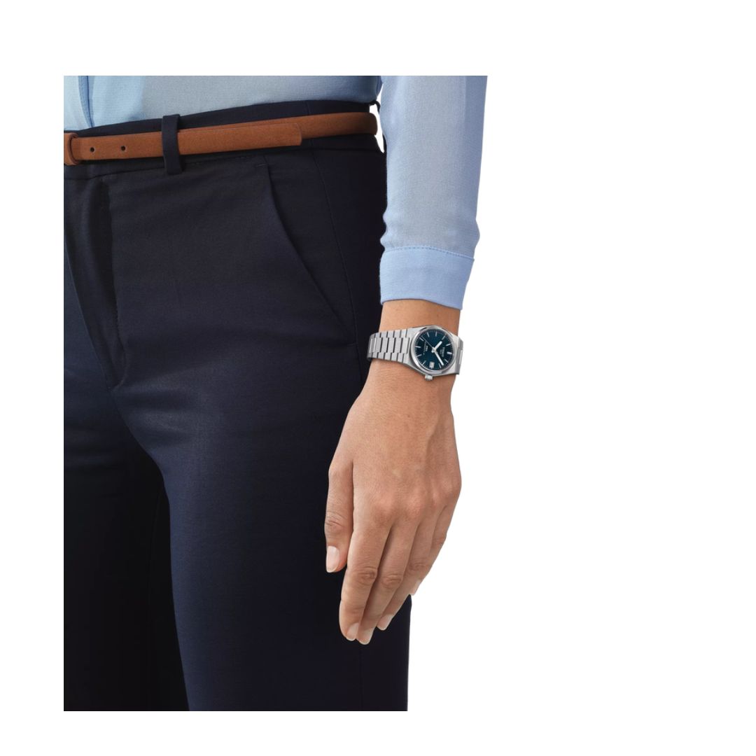 Tissot Prx Powematic 80 35 Mm Quadrante Blu