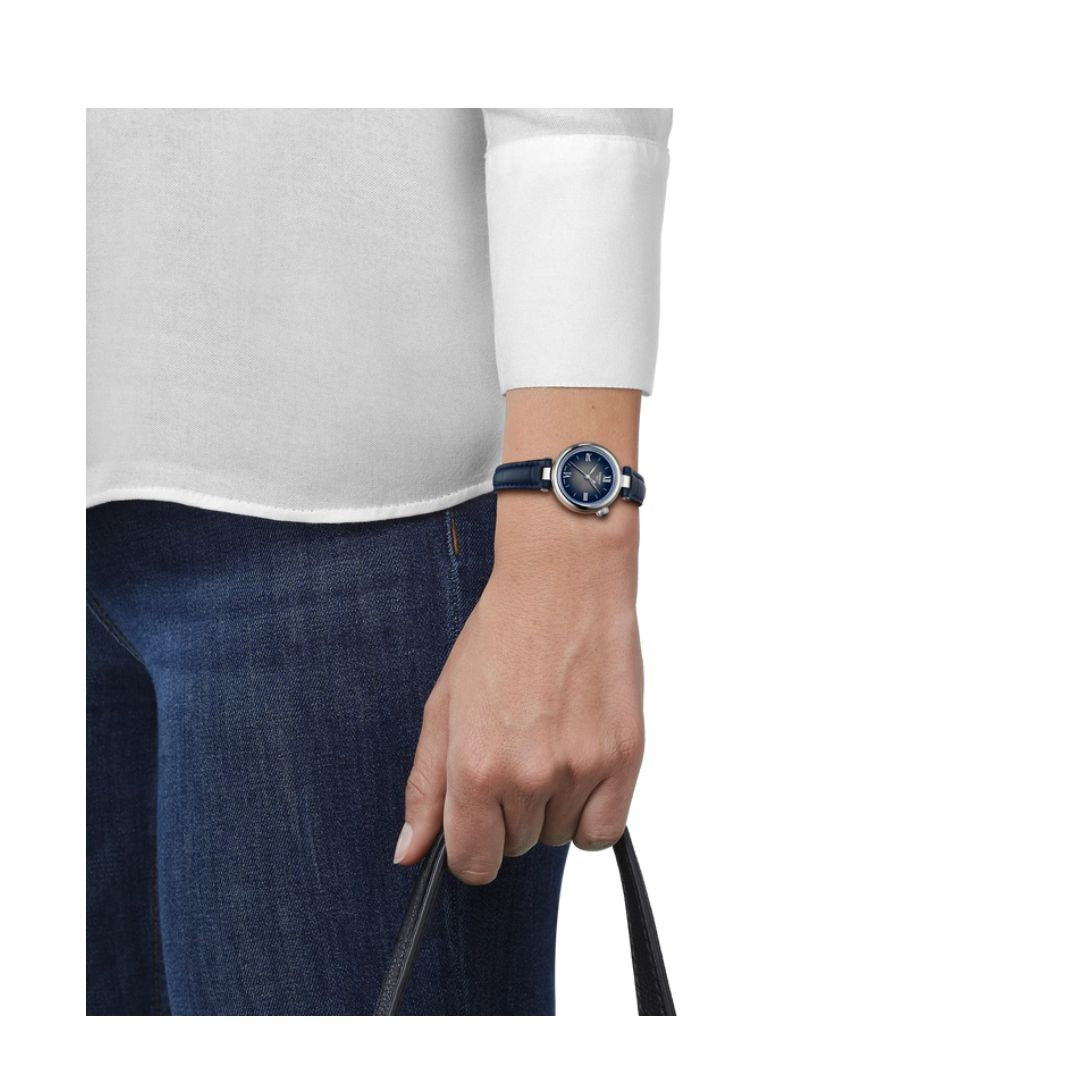 Tissot Desir Cinturino In Pelle Blu
