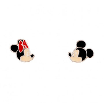 Disney Orecchini Minnie E Topolino  In Argento 925/1000