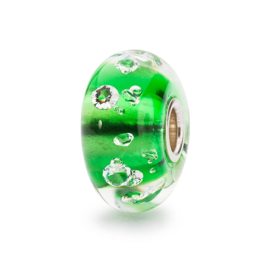 Trollbeads Beads Diamante Verde Elemento In Vetro