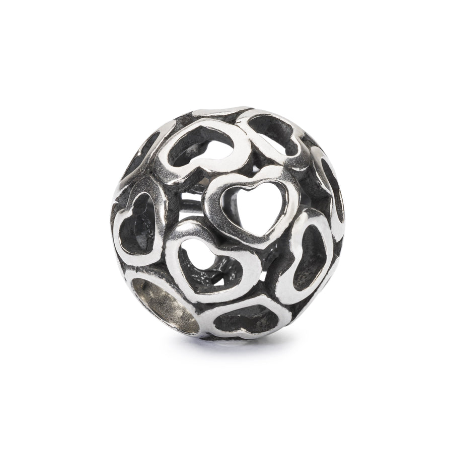 Trollbeads Coperta Di Cuori Elemento In Argento