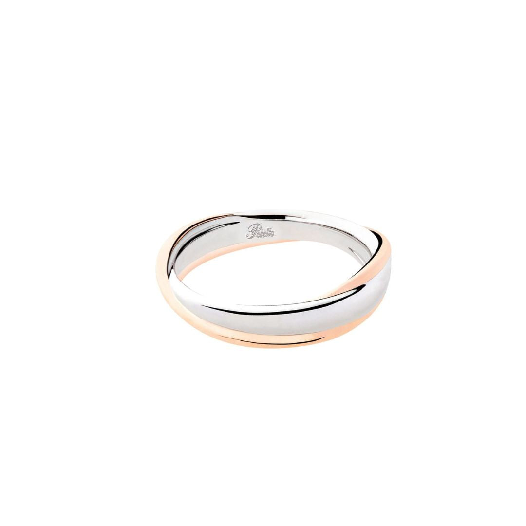 Polello Fede Bicolore Oro 18 Kt Rosa E Bianca