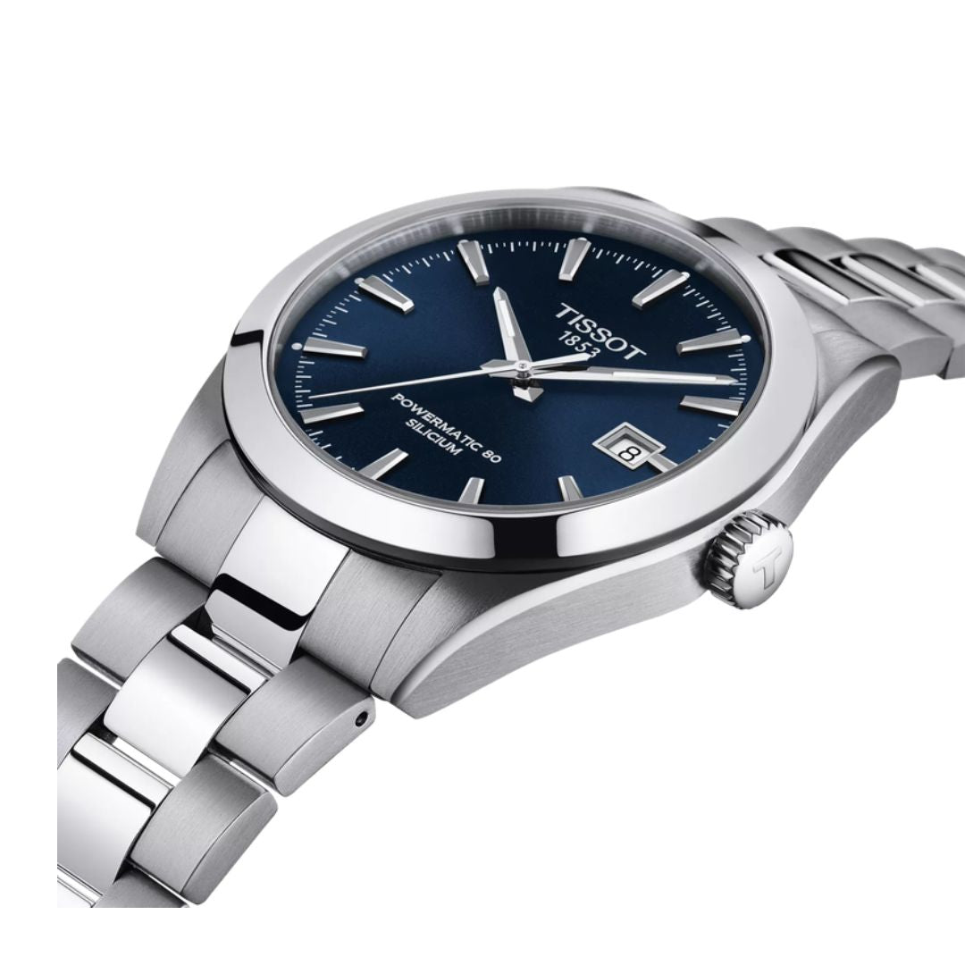 Tissot Gentleman Automatico Powermatic 80 in Acciaio e Quadrante Blu