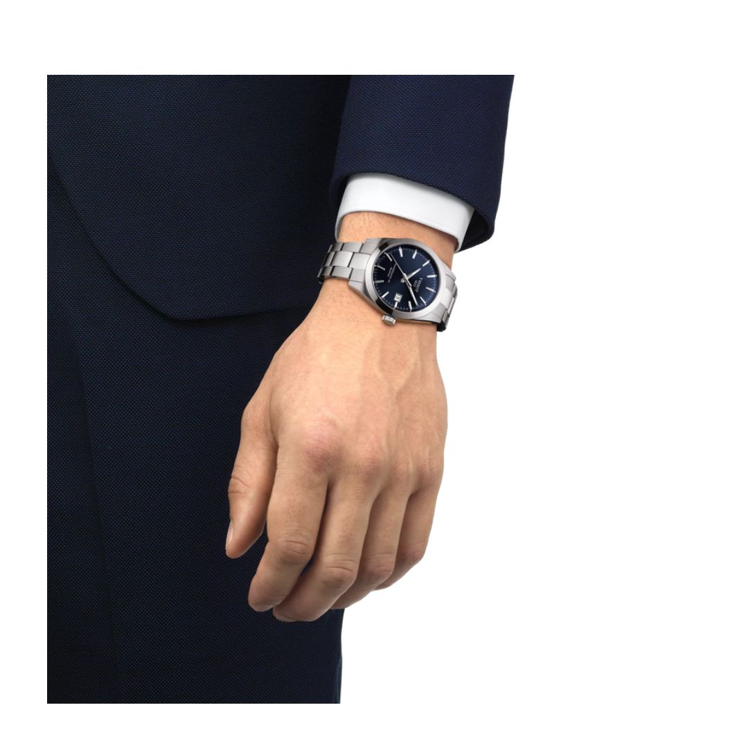 Tissot Gentleman Automatico Powermatic 80 in Acciaio e Quadrante Blu