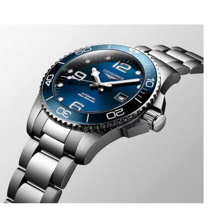 Longines Hydroconquest Orologio Uomo 43 Mm Quadrante Blu