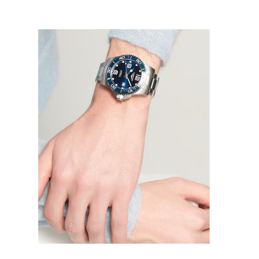 Longines Hydroconquest Orologio Uomo 43 Mm Quadrante Blu