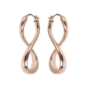 Bronzallure Orecchini Pendenti Forma Infinito Lucidi