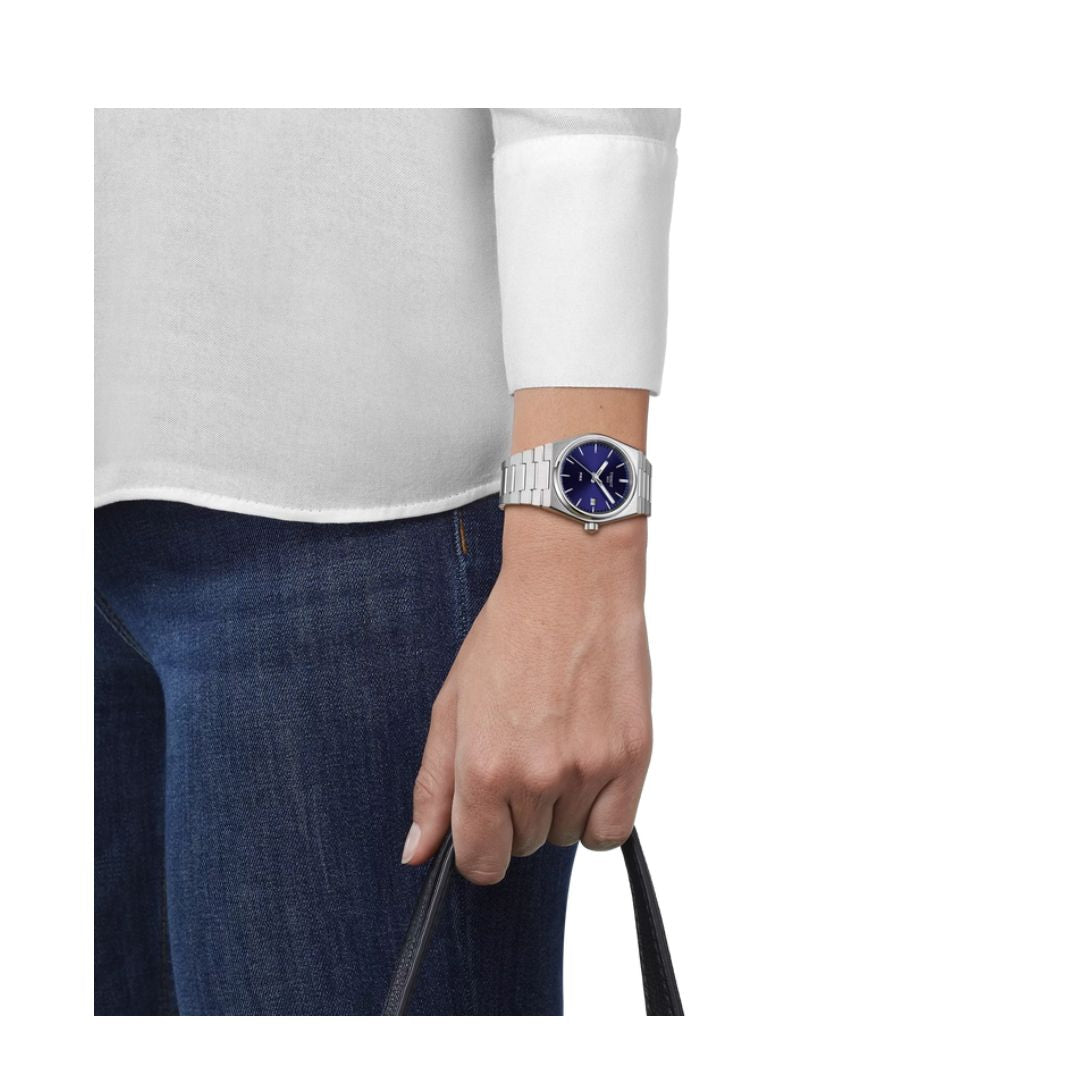 Tissot PRX  In Acciaio 35 Mm Quadrante Blu