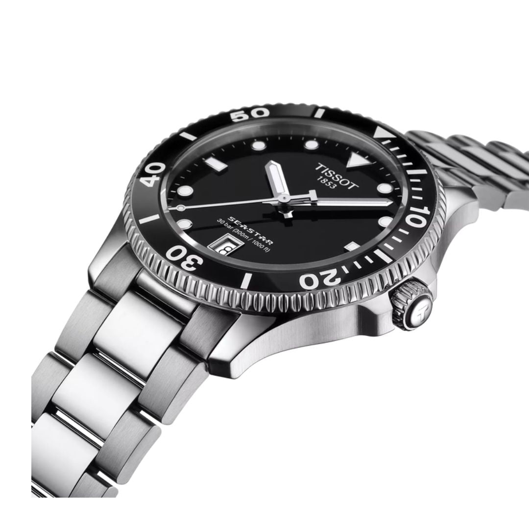Tissot Seastar 1000 in acciaio Mm 40 Quadrante Nero