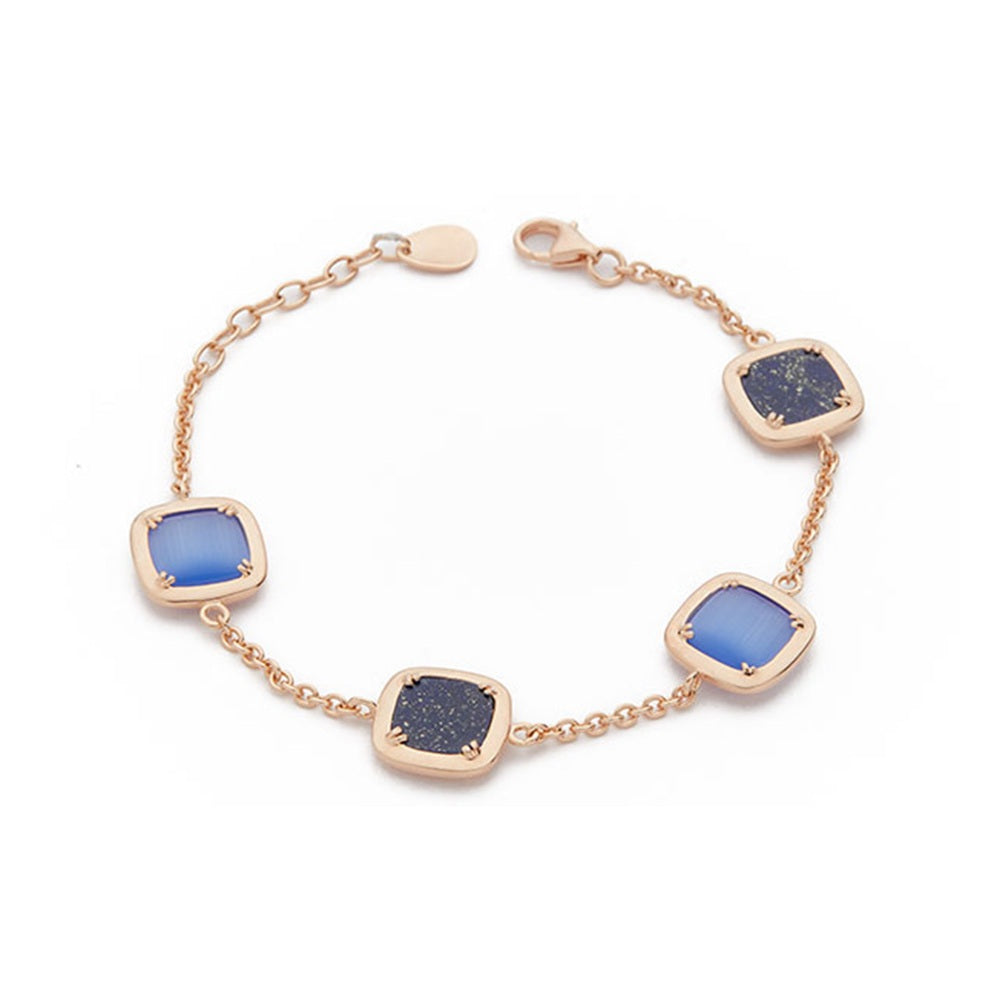Madì Bracciale Collezione Safari Con Lapislazzuli Naturali