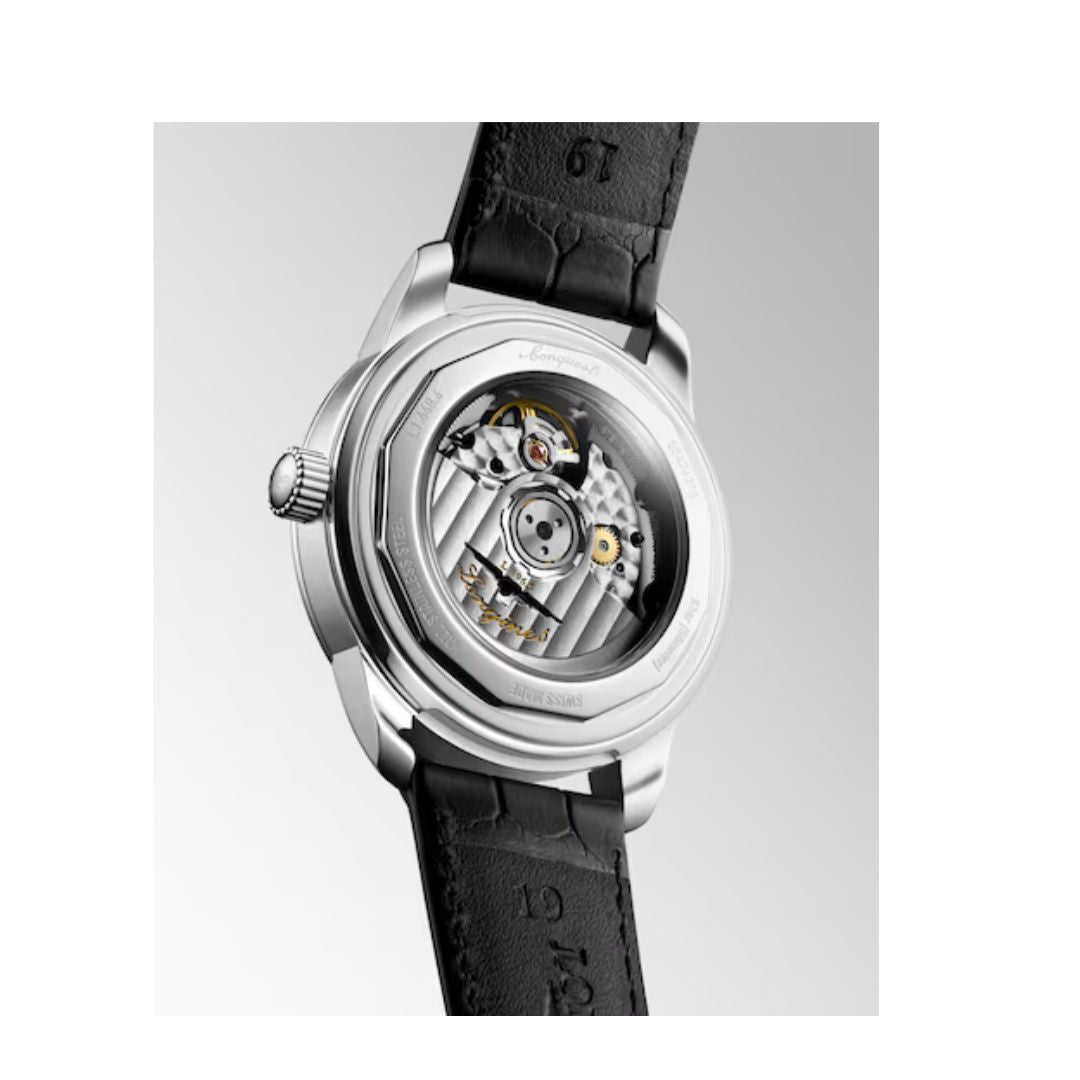 Longines Conquest Automatico Silvered Opaline 12 Index