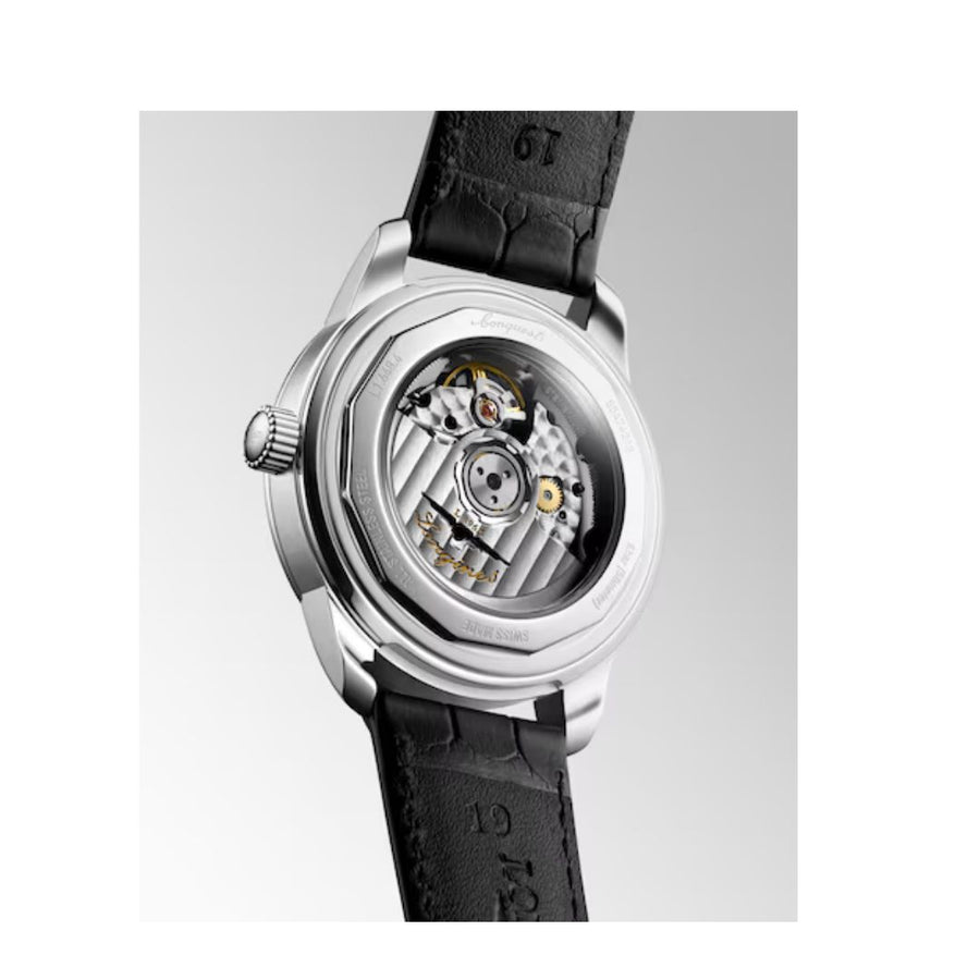 Longines Conquest Automatico Silvered Opaline 12 Index