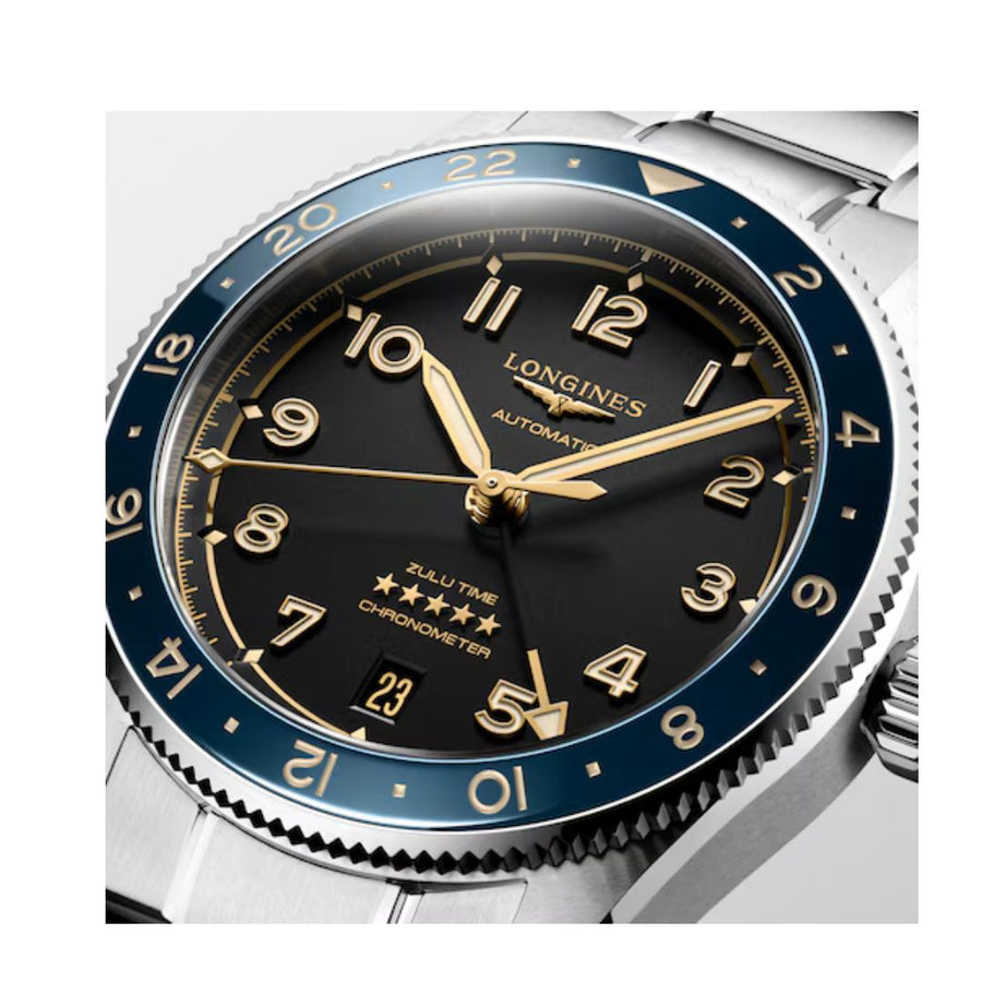 Longines Spirit Zulu 39 Mm Ghiera Blu