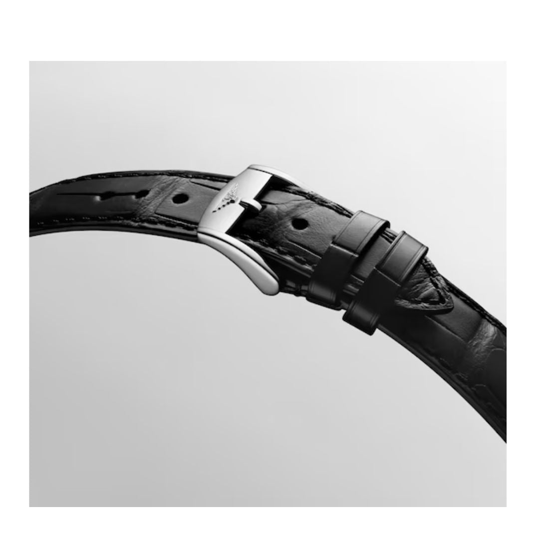 Longines Conquest Heritage 38 Mm Automatico Cinturino In Pelle Blu