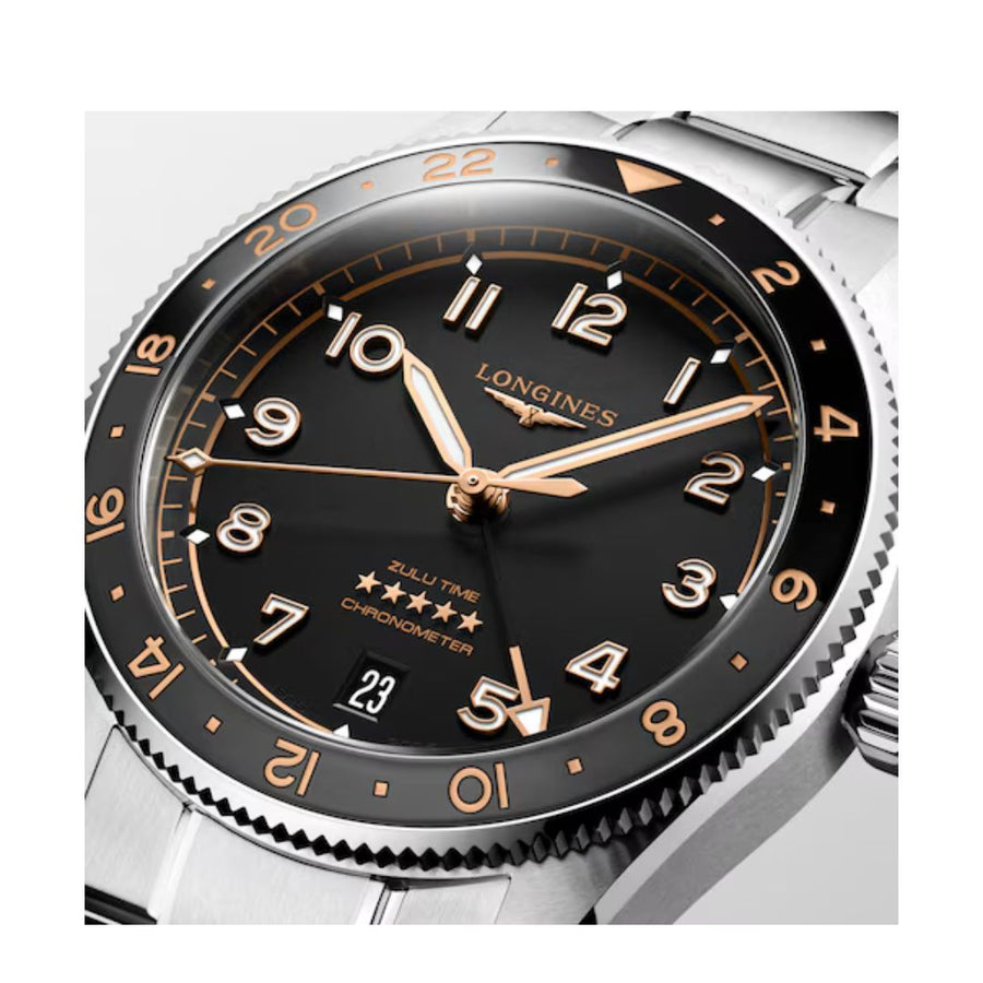Longines Spirit Zulu 39 Mm Ghiera Nera