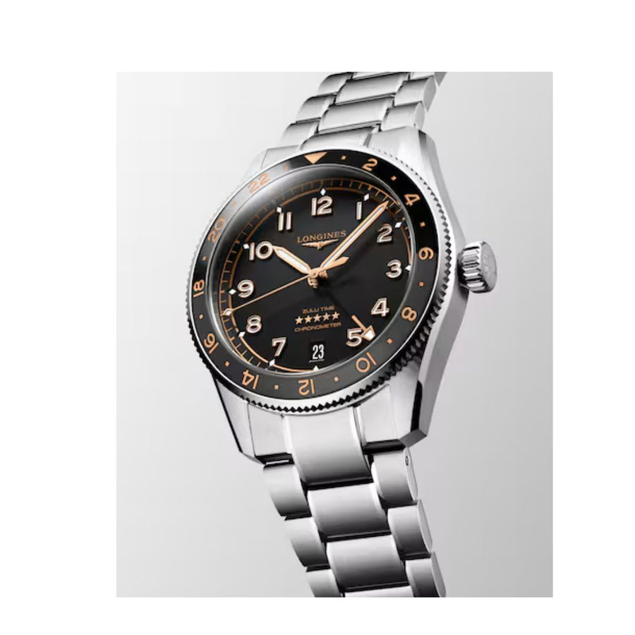 Longines Spirit Zulu 39 Mm Ghiera Nera