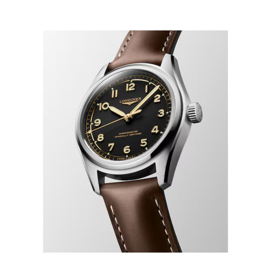 Longines Spirit Pilot Cinturino In Pelle