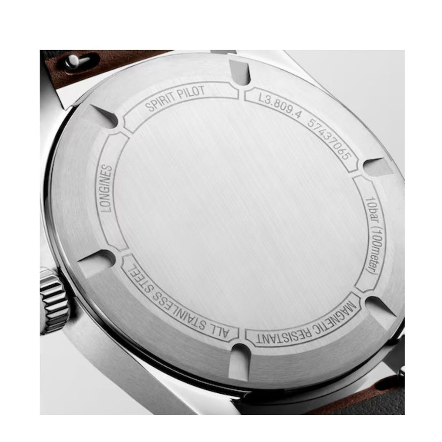 Longines Spirit Pilot Cinturino In Pelle