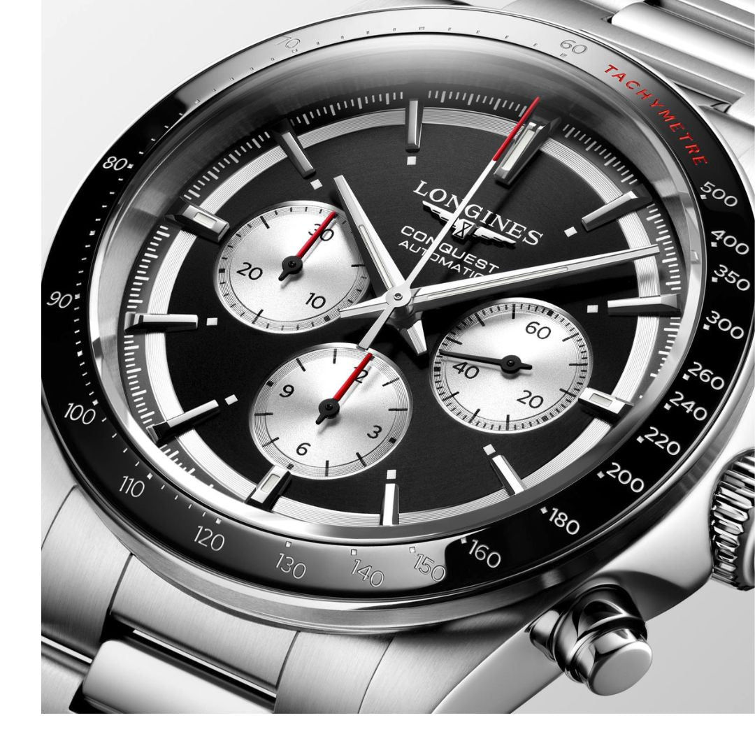 Longines Orologio Conquest Automatico Cronografo Orologio Uomo 42 Mm