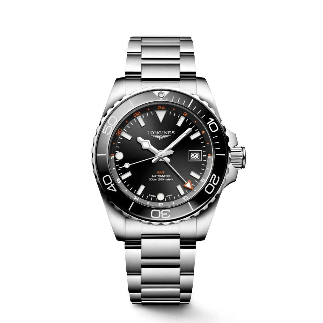 Longines Hydroconquest GMT Quadrante Nero 41 mm