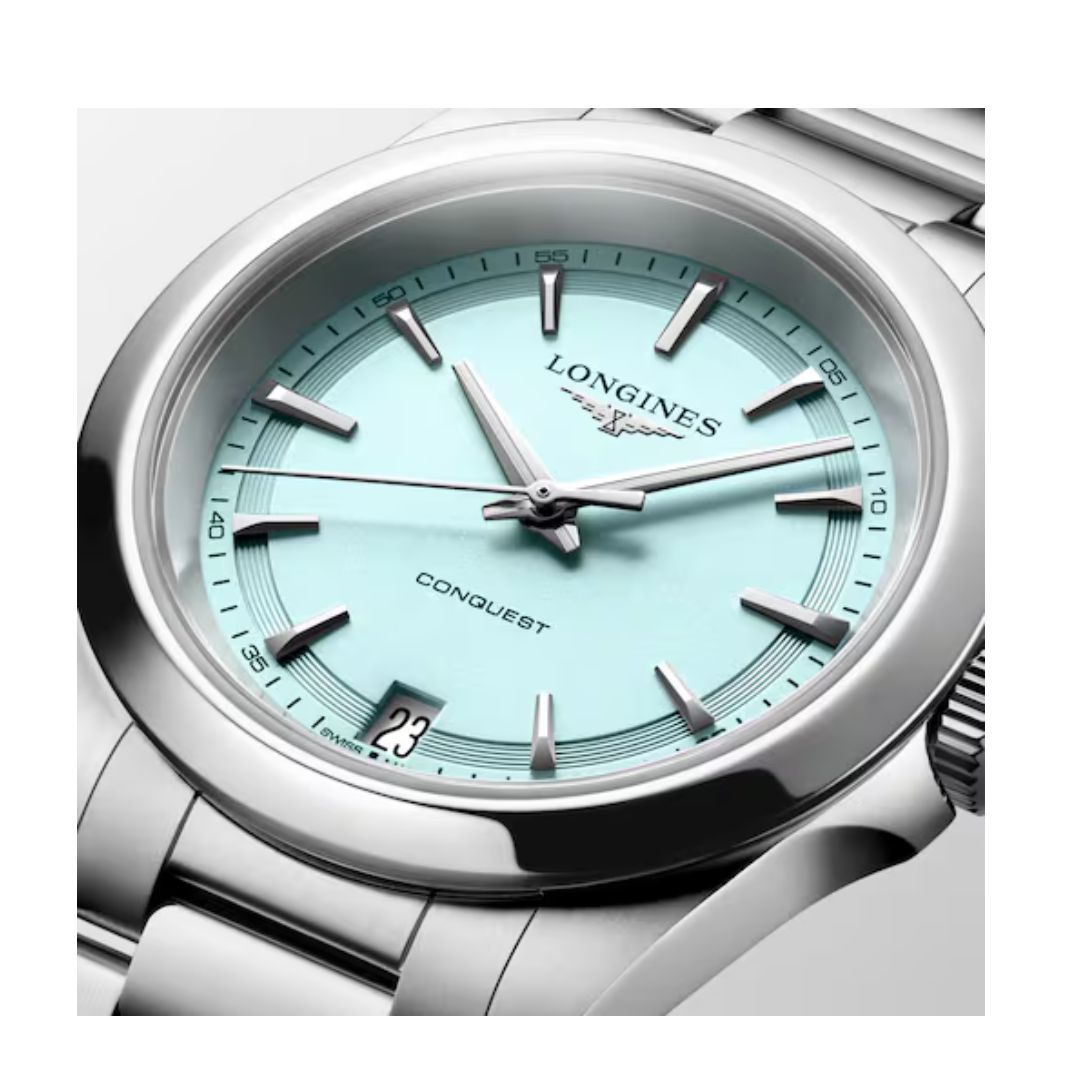 Longines Conquest 34 Mm Quarzo Light Blue