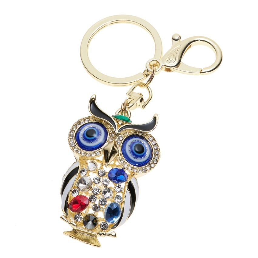 Ottaviani Portachiavi Dorato Con Strass Smalti E Perline