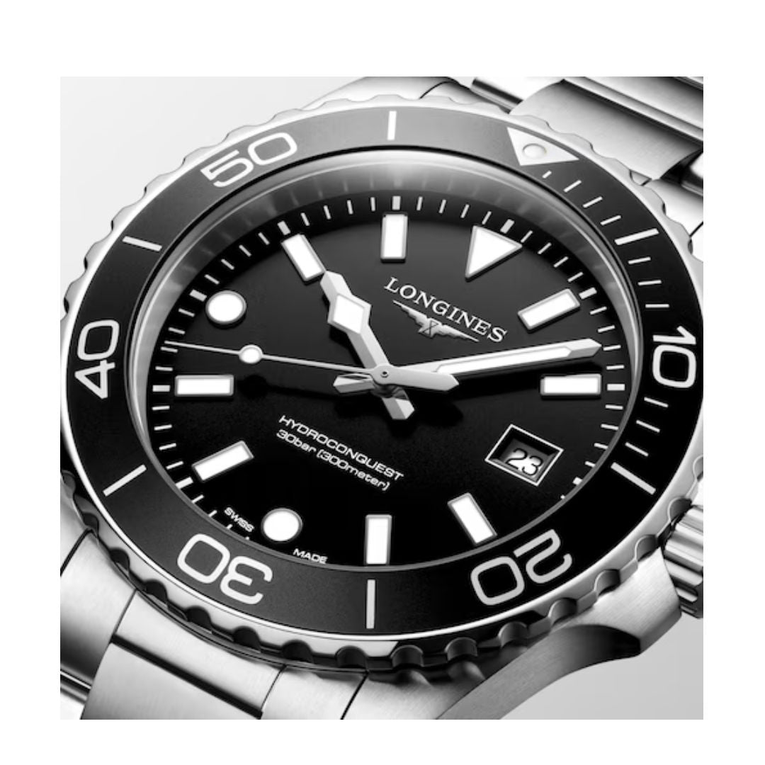 Longines Hydroconquest 42 Mm Quarzo Black