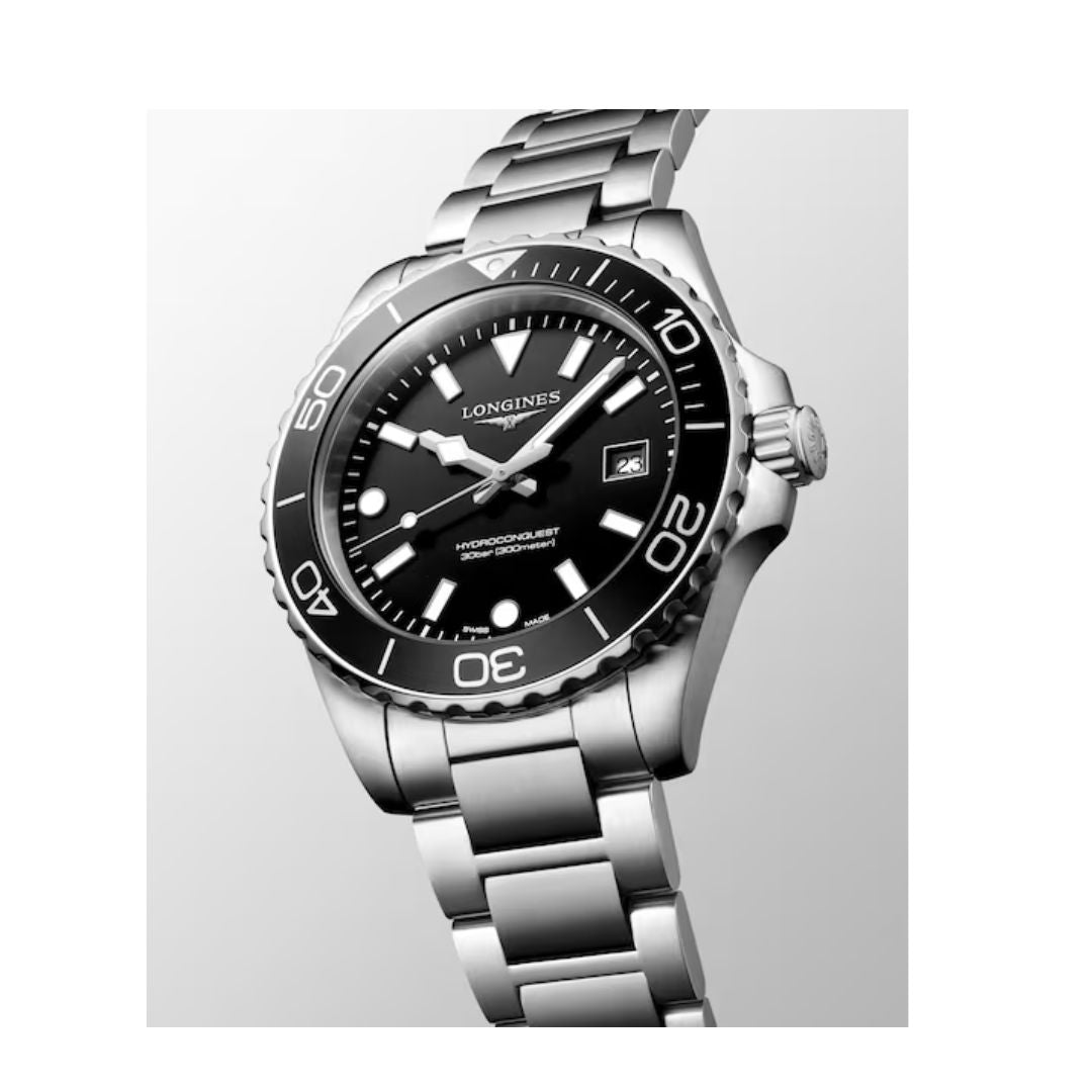 Longines Hydroconquest 42 Mm Quarzo Black