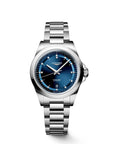 Longines Orologio Conquest Automatico 30 Mm, Quadrante Blu E Diamanti