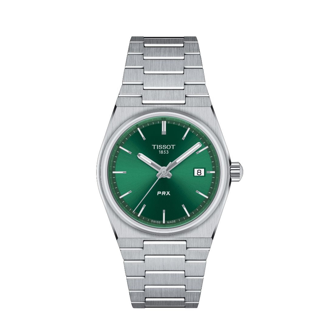 Tissot Prx Acciaio 35 Mm al Quarzo Quadrante Verde