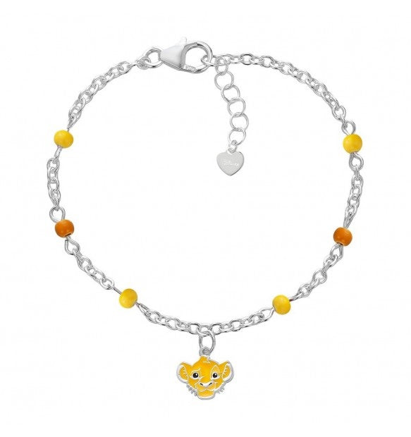 Disney Bracciale Re Leone Baby In Argento 925/1000