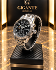 Eberhard Chrono Tazio Nuvolari cassa e cinturino acciaio ref. 31030