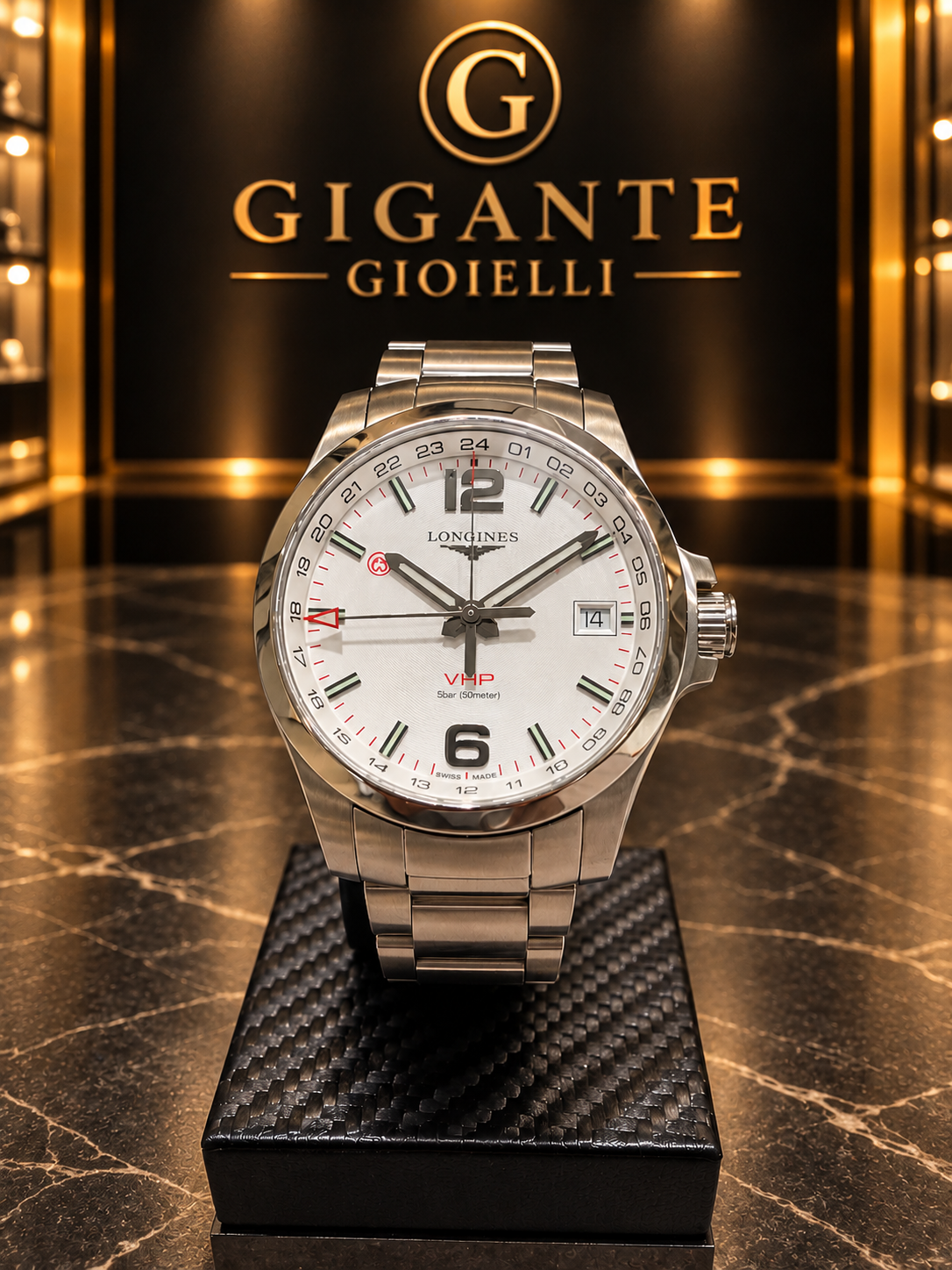 Longines Conquest VHP Gmt acciaio
