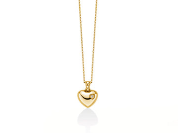 Miluna Collana In Oro Giallo 375/1000 E Diamante Naturale