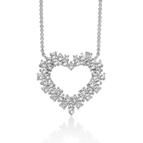 Miluna Collezione Unica Neve Collana In Argento 925/1000  E Topazi Bianchi