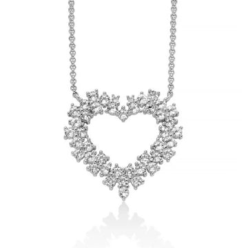 Miluna Collezione Unica Neve Collana In Argento 925/1000  E Topazi Bianchi