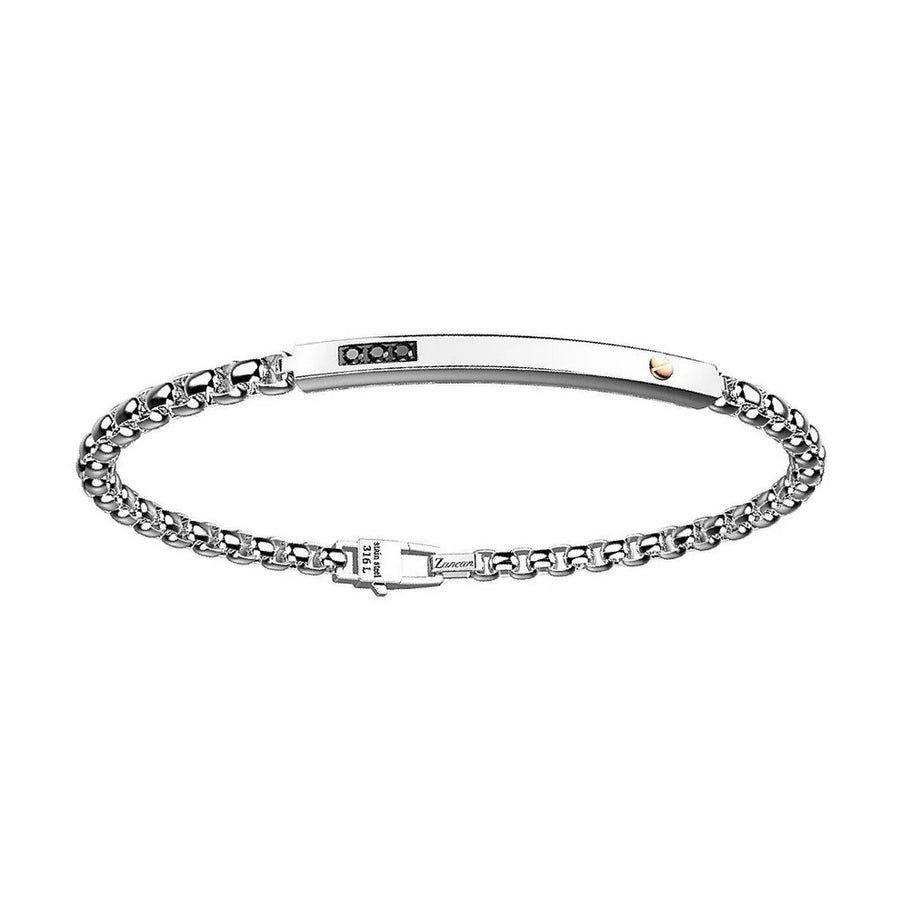 Zancan Bracciale Uomo Hi Teck In Acciaio