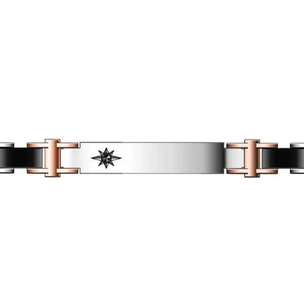 Zancan Bracciale Uomo In Acciaio 316L