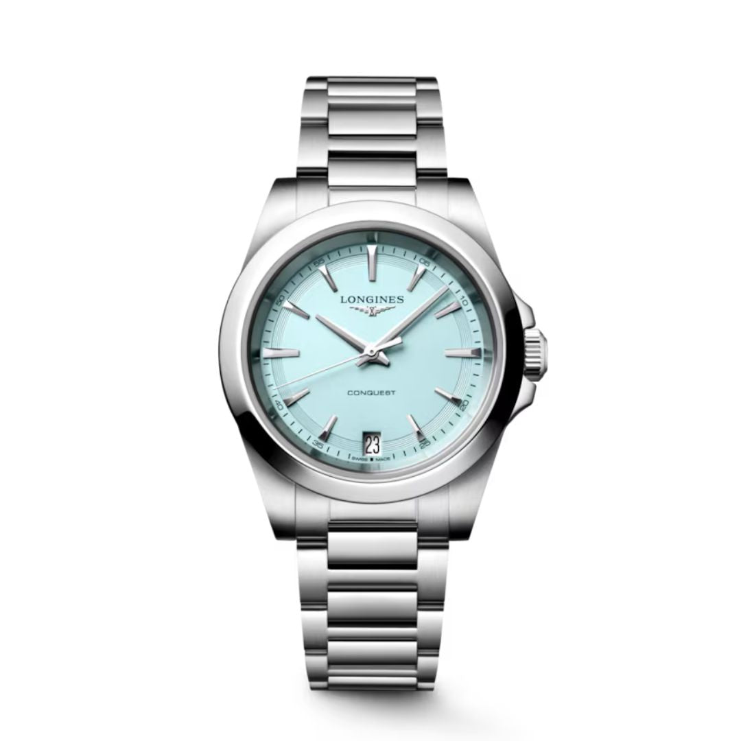 Longines Conquest 34 Mm Quarzo Light Blue