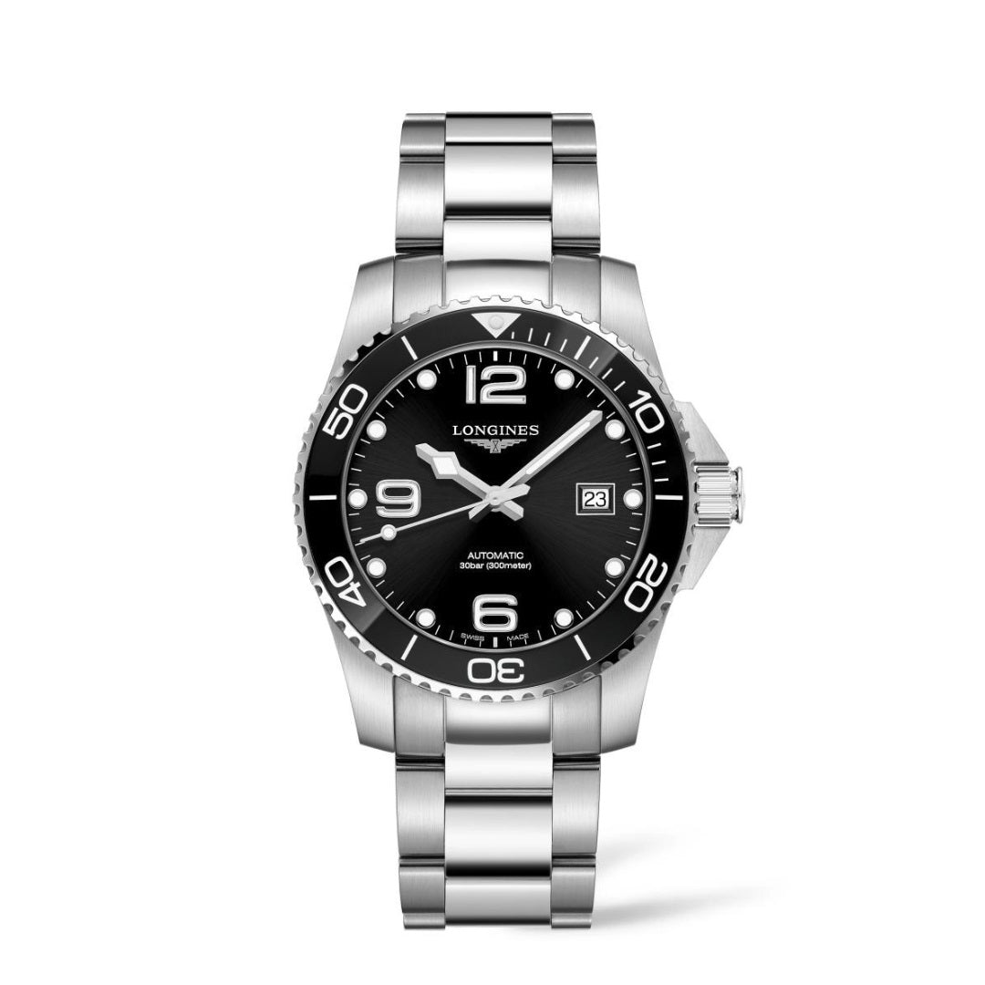 Longines Hydroconquest Orologio Uomo 41 Mm Quadrante Nero