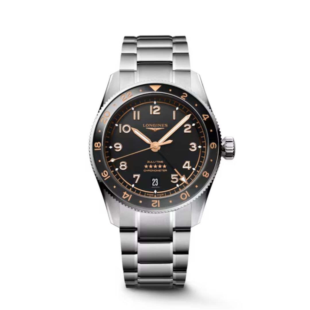Longines Spirit Zulu 39 Mm Ghiera Nera
