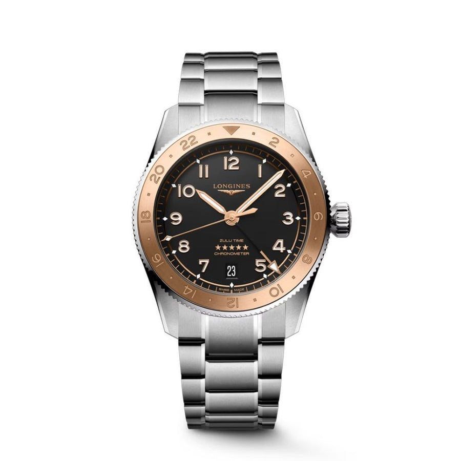 Longines Spirit Zulu 1925 39 mm Acciaio Ghiera Rosa