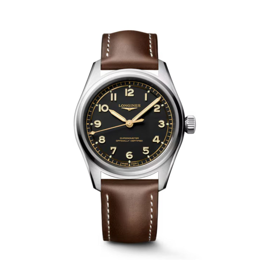 Longines Spirit Pilot Cinturino In Pelle
