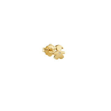 Le Bebe Mono Orecchino Bimba Oro Giallo E Diamante
