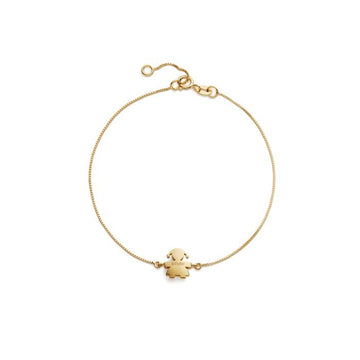 Le Bebe Bracciale I Tesorini Con Sagoma Bimba In Oro Giallo 18kt